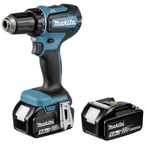 Makita DDF485RTJ Çift Akülü Şarjlı Darbesiz Matkap
