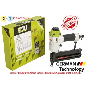 Hais F50/9040 Profesyonel Havalı Brad Çivi ve Zımba Çakma Makinası