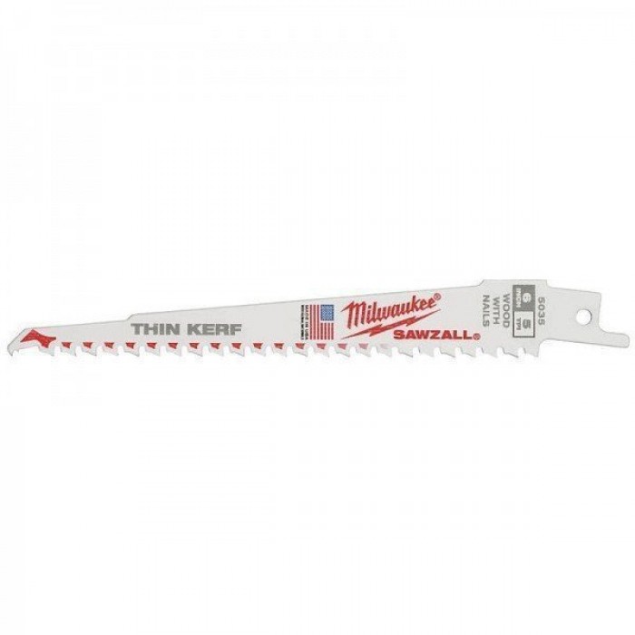 Milwaukee 5035 Kılıç Testere 5'li 150mm (Ahşap-Metal-Kemik)