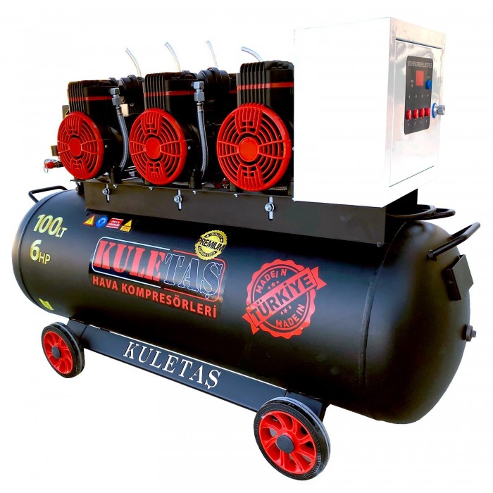 Kuletaş Premium 100 Litre Sessiz Yağsız Hava Kompresörü 6 Hp Kuletaş Premium 100 Litre Sessiz Yağsız Hava Kompresörü 6 Hp